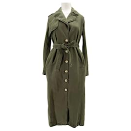 L'Agence Kleid aus Baumwolle Khaki S