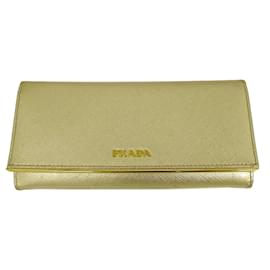 Prada Damenlange Saffiano-Ledergeldbörse