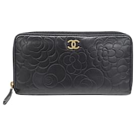Cartera para mujer Chanel en piel de cordero negra