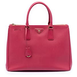 Borsa Prada Pink Large Saffiano Lux Galleria Double Zip