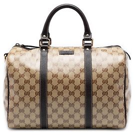 Bolso Boston Gucci Beige Medium GG Crystal Joy