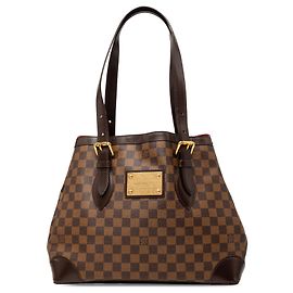 Louis Vuitton Marrone Damier Ebene Hampstead MM