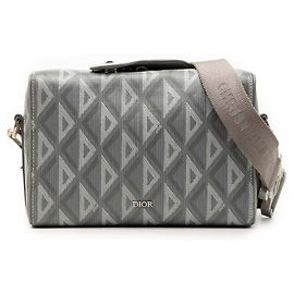 Dior Lingot 22 Tasche aus CD Diamond beschichtetem Canvas in Grau