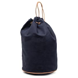Hermès Blue Toile Polochon Mimile