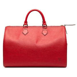 Louis Vuitton Red Epi Speedy 35