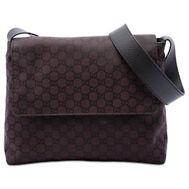 Gucci Brown GG Nylon Crossbody