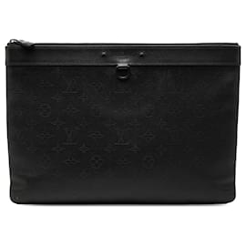 Pochette Discovery Louis Vuitton Monogram Shadow nero