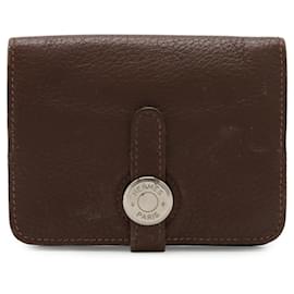 Portefeuille de cartes/Portefeuille de pièces Dogon Hermès