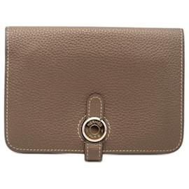 Cartera compacta de dos pliegues Dogon Hermes - Hermès