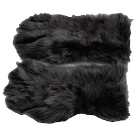 Bottega Veneta, guanti in shearling grigio