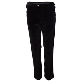 Gucci, velvet rib pantalon in black