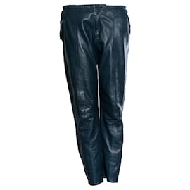 Forte Forte, pantalón de cuero verde esmeralda