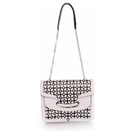 Alexander McQueen, Borsa a tracolla Heroine Black and White. - Alexander Mcqueen