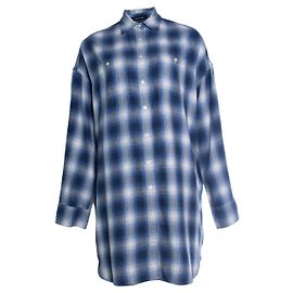 R13, mini abito in flanella a quadri AXL oversize