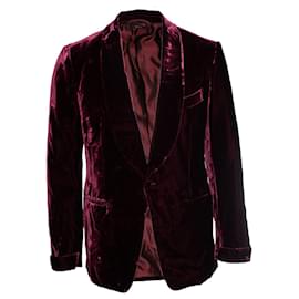 Tom Ford, blazer Velvet shelton color bordeaux