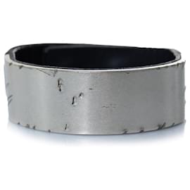 Maison Martin Margiela Maison Margiela, bracciale rigido in pelle e metallo