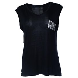 Philipp Plein, sleeveless top with strass pocket
