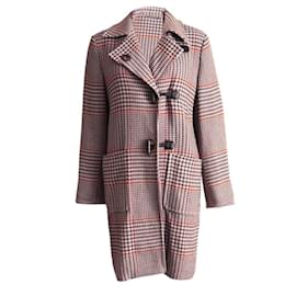 Etro, cappotto in cashmere con motivo pied-de-poule.