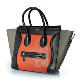 Céline Celine, Tricolor Leder-Tote
