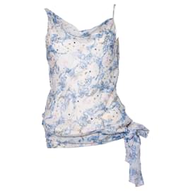 Diane Von Furstenberg, top asimmetrico color crema
