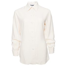 Moschino Couture, Blusa vintage color crema.