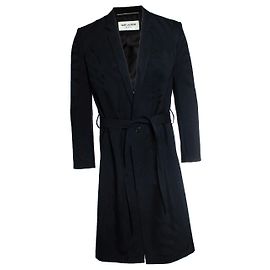 Saint Laurent, Jacquard-Wickelblazer-Mantel 2020