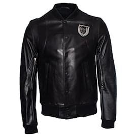 Balmain, giacca biker in pelle
