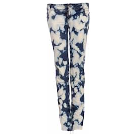 DSquared2, blaue Biker-Jeans mit Bleichflecken - Dsquared2