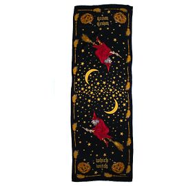 Sciarpa Moschino con stampa di strega in nero