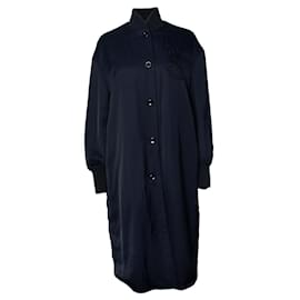 Jil Sander, chaqueta bomber sport azul larga