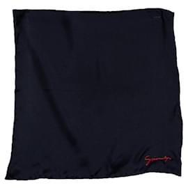 Givenchy, black pocket square with embroidery