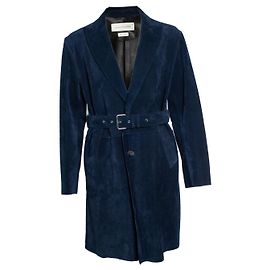 Alexander McQueen, Trenchcoat aus blauem Wildleder