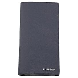 Burberry Cavendish Long Leather Wallet Navy Blue