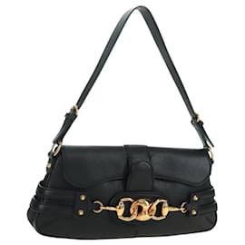 Borsa a Spalla Gucci Horsebit in Tela GG e Pelle Large