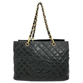 Bolso de Hombro Chanel Matelassé Caviar Skin Chain