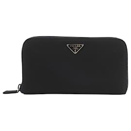 Prada M506 Nylon Reißverschluss-Langgeldbörse
