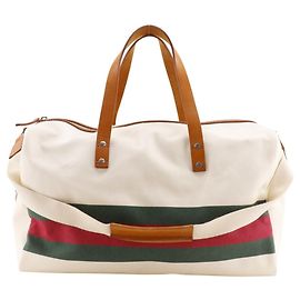 Borsa Boston in tela Off-White Gucci