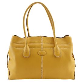 Tod's D-Bag Tote Bag aus gelbem Leder