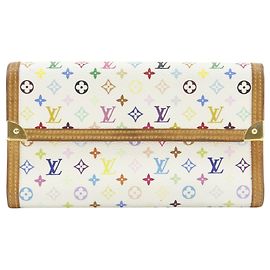 Louis Vuitton Monogram Multicolore Tri-fold Long Wallet