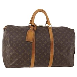 LOUIS VUITTON Borsa Boston Monogram Keepall 50 M41426 LV Auth bs34957