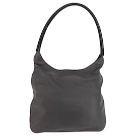 Borsa a Spalla PRADA in Pelle Grigio Argento Autentica 180150
