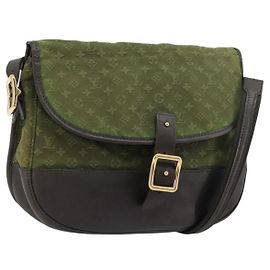 LOUIS VUITTON Monogram Mini Belanger Schultertasche TST Khaki M92673 Auth ep14547