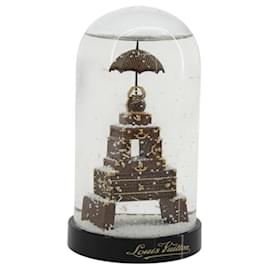 LOUIS VUITTON Trunk Tower Eiffel Tower Snow Globe plastic Clear LV Auth mr2481V - Louis Vuitton