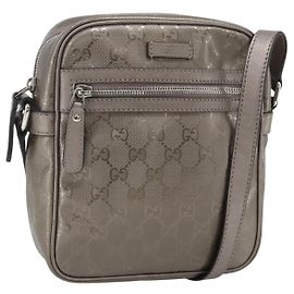 Borsa a tracolla GUCCI GG Implementation PVC Rosa Argento 233268 Auth BA12559A