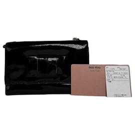 Cartera Vintage Miu Miu en charol negro
