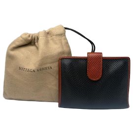 Porte-cartes texturé Vintage Bottega Veneta Noir