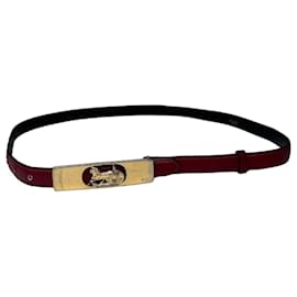 Vintage Celine Ledergürtel Bordeaux - Céline