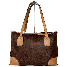 Autre Marque Borsa tote Etro in tela e pelle con motivo paisley multicolore
