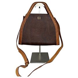 Autre Marque Borsa a tracolla in tessuto vintage Etro Marrone