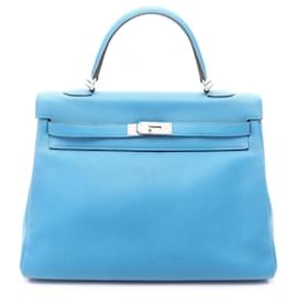 Hermès Borsa Hermes Kelly 35 in Blue Zanzibar